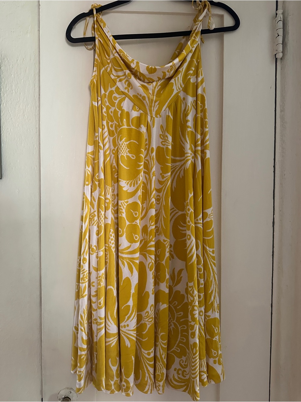 Diane von Furstenberg Yellow and White Floral Dress